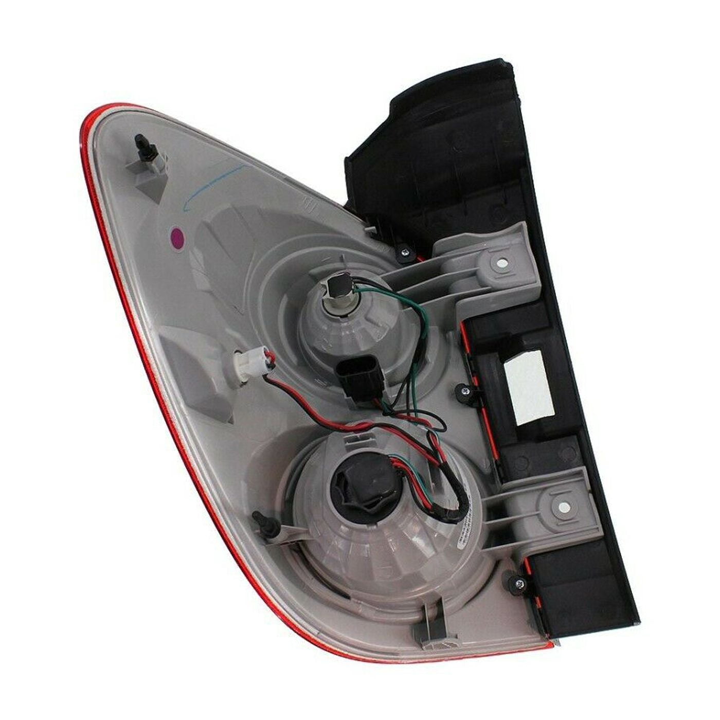 Geelife Halogen Tail Light Set For 10-15 Chevrolet Equinox Clear/Red w/ Bulbs 2Pcs