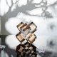 thumbnail image 4 of Champagne Crystal Cross Figurine, 90MM Collectible Glass Cross Ornament Gift, 4 of 4