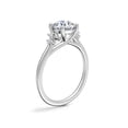 thumbnail image 3 of Diamond-Capitals 2.20 Carat Sparkle Brilliant Round Cut Moissanite Solitaire Wedding Ring for her in Solid 18K White Gold Size 4, 3 of 8