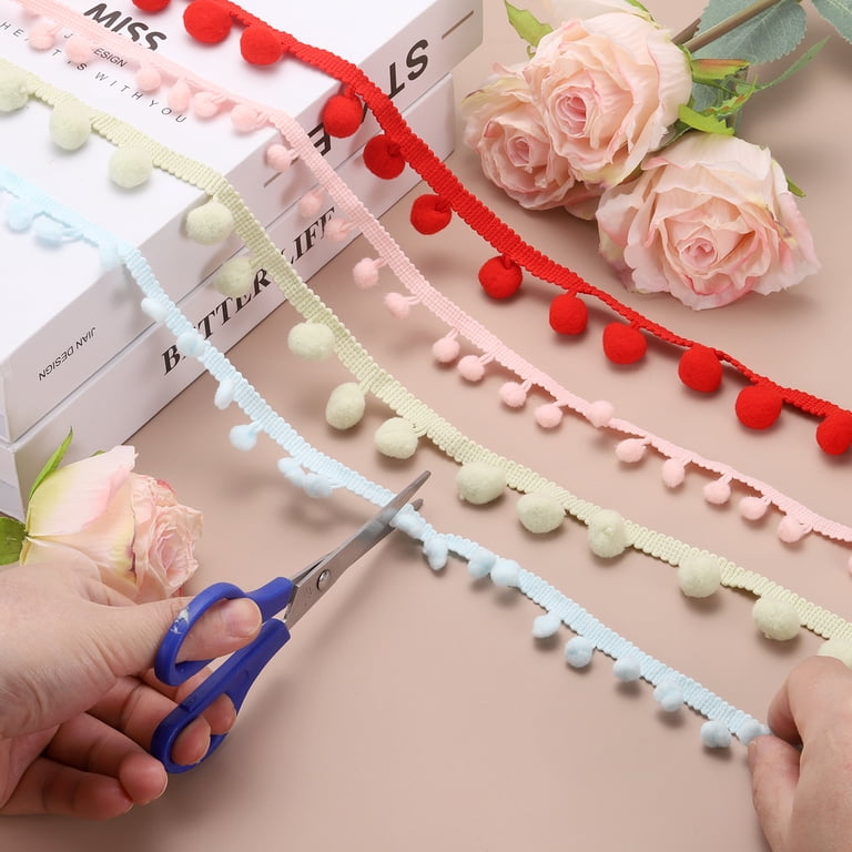 Uxcell 12 Yards Pom Poms Trim, 0.39