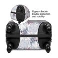 thumbnail image 3 of Fotbe Lilies Flowers Luggage Cover Protector,Suitcase Protector,Scratch and Dirt Resistant,Fits 18-32 Inch Luggage-Small, 3 of 8