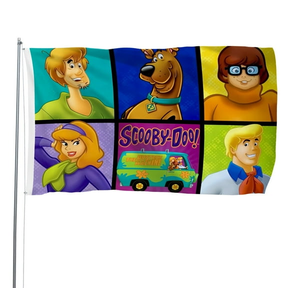 Flags for Scooby-Doo Decorations for Home, Outside, Indoor Outdoor Flag, House Flag Party Gift Funny for Friends 3×5 FT
