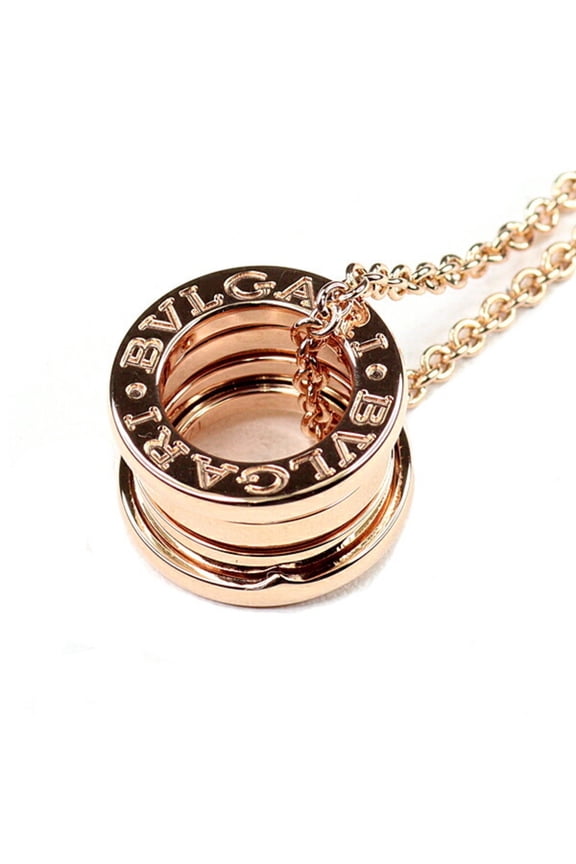 Pre-Owned Bvlgari Bulgari B.zero1 Necklace, Pink Gold (18KPG, 750PG), 335924