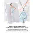 thumbnail image 6 of Bestyle Women Teardrop Necklace Pendant Healing Tree of Life Jewelry Synthetic Moonstone Gemstone Necklace Birthday Gifts for Her - June, 6 of 8