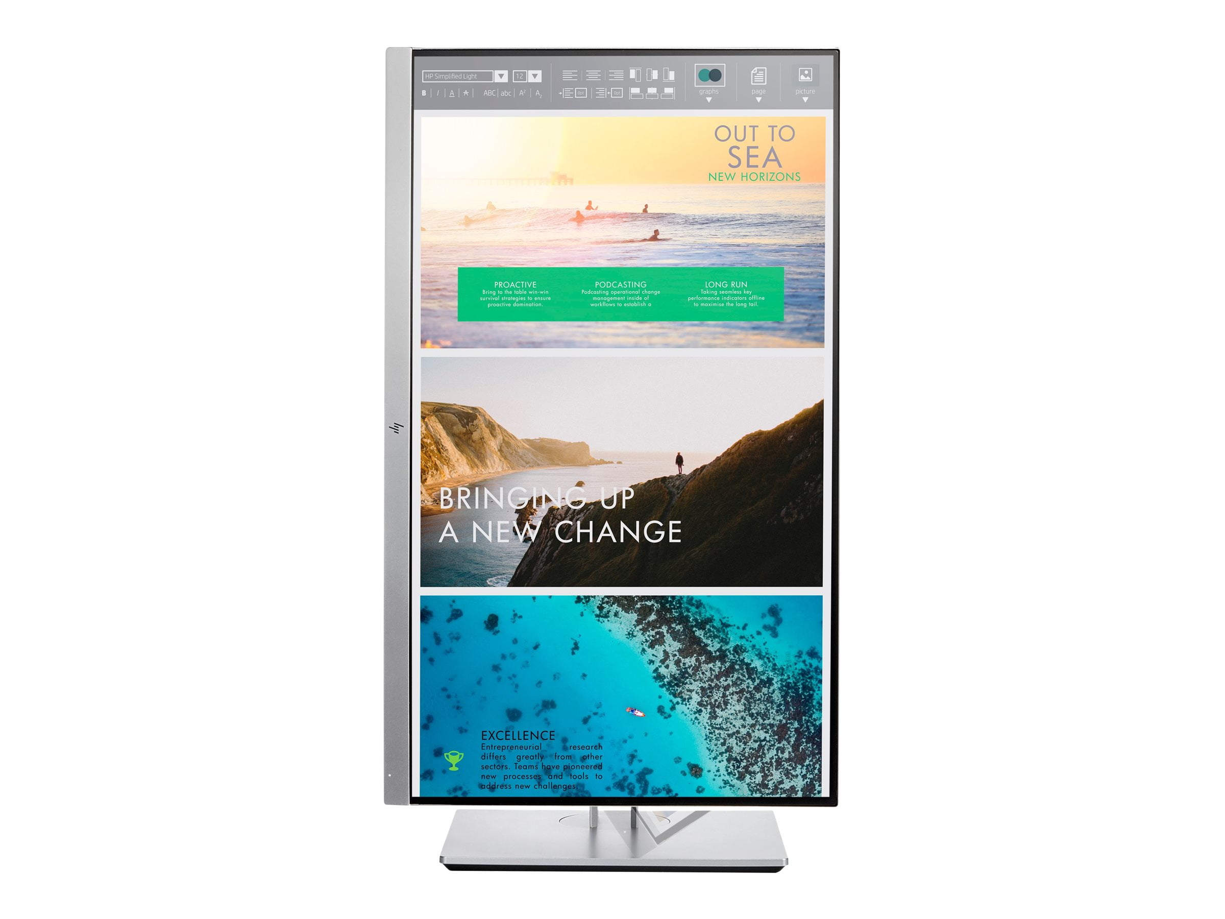 HP EliteDisplay E233 - LED monitor - 23 