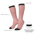 thumbnail image 4 of Logiee Rose Gold Pink Glitter Print Gift Stocking Stuffers,Adult Stockings,Novelty Socks,Funny Socks Birthday Running Walking Sleeping, 4 of 6