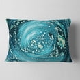 thumbnail image 2 of Designart Precious Blue Fabulous Pattern - Abstract Throw Pillow - 12x20, 2 of 5