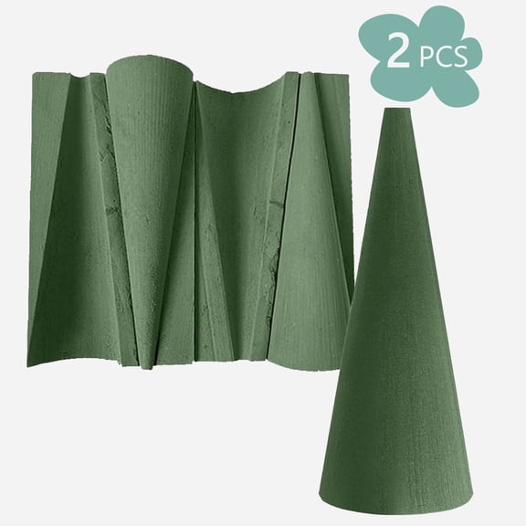 Tripumer 2 Pcs Floral Foam Tree Cones Tree Polystyrene Cone Foam Tree Cones for DIY Crafts Party Decor Wedding Birthday Party Table Decor