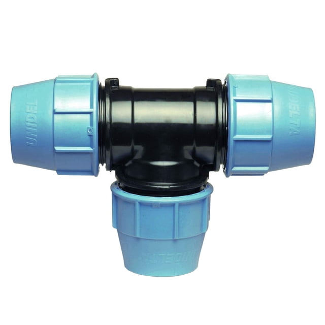 Adaptador de agua de 32 Mm X 32 Mm X 32 Mm hembra Mdpe Pe Tee | Conector de tubería de plástico | Conector de abrazadera para tuberías Pe/mdpe Afortunado Sencillez