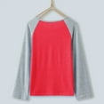 thumbnail image 6 of Girls Long Sleeve Shirts Back to School Girls and Toddlers' Long-Sleeve Knit Thermal T-Shirt Clothes Z0H-Red, L, 6 of 9