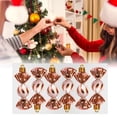 thumbnail image 2 of Christmas Tree Ornaments Set Easy To With Sturdy Hooks & Wire Stands Red & White Design With Elegant Snowflakes Sparkling Decor For Home Weddings Parties Commercial, 2 of 4