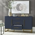 thumbnail image 2 of Ember Interiors Briar 47" Modern Dining Room Storage Sideboard, Indigo Blue, 2 of 8