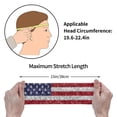 thumbnail image 4 of Picia America Flag Glitter Print Mens Running Headband,Mens Sweatband Sports Headband for Running,Cycling,Basketball,Yoga,Fitness Workout, 4 of 9