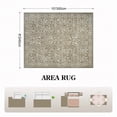 thumbnail image 5 of Lahome Washable 8'x10' Area Rug, Beige Vintage Floral Rugs for Living Room, Non-Slip Soft Low Pile Farmhouse Botanical Carpet with Birds for Bedroom Dining Room Office Decor, Neutral Beige, 5 of 12