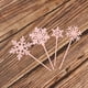 thumbnail image 5 of 4 adornos para cupcakes con forma de copo de nieve, palillos para donuts, decoración para baby shower Rosa, 5 of 9