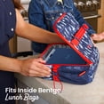thumbnail image 4 of Bentgo Kids Stow & Go Lunch Box with Built-In Utensil, Leak-Proof Design, Removable Tray, Portion-Perfect Compartments for Kids and Teens (Navy Sky), 4 of 6