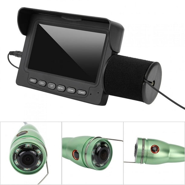 VGEBY fish finder kit, fish finder tool,4.3 HD Colorful Underwater Visual  Fish Finder Video Camera Fishing Kit (F008G-15M-IR)