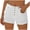White, variant on Staron Women's Ripped Button Zipper Slim Fit Pocket Denim Shorts Casual Summer Mid Waist Stretchy Jean Shorts, White XL