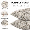 thumbnail image 5 of Outdoor Waterproof Throw Pillow Covers Set of 2 Brown Eucalyptus Leaves Decorative Pillowcases Lumbar Outdoor Pillows Cushion Case 20x12 Inch Watercolor Leaf Patio Pillows for Couch Sofa Bed Garden, 5 of 9