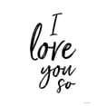thumbnail image 3 of Ball, Susan 15x18 Black Modern Framed Museum Art Print Titled - I Love You So, 3 of 5