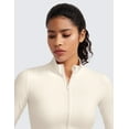 thumbnail image 5 of CRZ YOGA Butterluxe Cropped Athletic Jackets for Women Full Zip Up Track Tops, 5 of 6