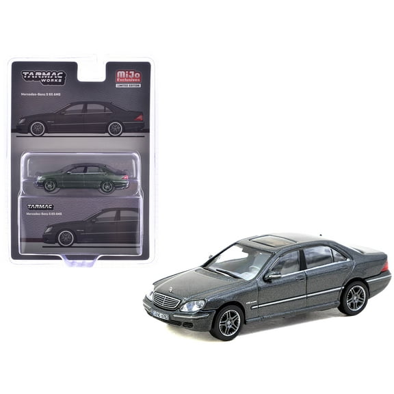Mercedes-Benz S 65 AMG Tectite Gray Metallic "Global64" Series 1/64 Diecast Model Car by Tarmac Works