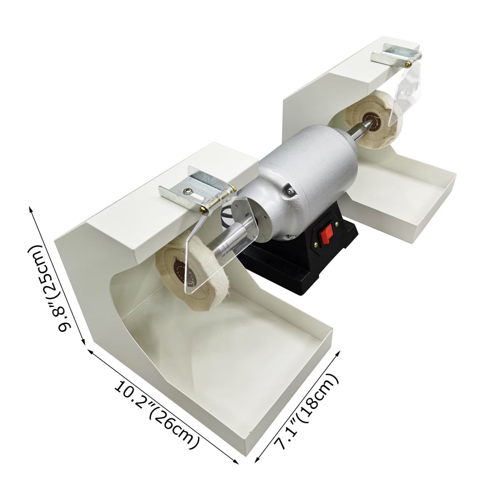 INTSUPERMAI Dental Lab Polishing Machine Lathe Bench Buffing Grinder Jewelry Polisher