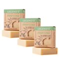 thumbnail image 1 of Jabón de leche de cabra Legend's Creek Farm – Barra de jabón hidratante limpiador para manos y cuerpo – Jabón natural suave nutritivo de espuma cremosa de 5 onzas para pieles sensibles (sidra de pera,, 1 of 5