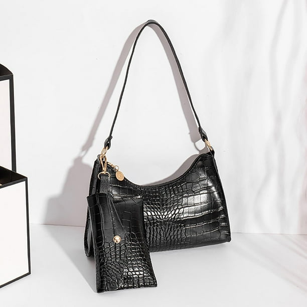 Bolso bandolera de un solo hombro de cuero de gran capacidad con múltiples compartimentos para mujer, bolso bandolera de cuero para mujer, diseño de compartimento espacioso, estilo elegante
