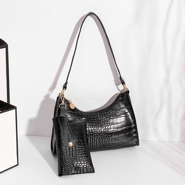 Ornament Storage Box One Shoulder Crossbody Bag Leather Large Capacity Multi Compartment Women Bag