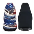 thumbnail image 5 of Jeiento Eagle Car Front Seat Covers 2 PCS American Flag Auto Seat Cover Protector Fit Most Cars,Sedan,SUV,Van Universal Interior Accessory Protector 4Th of July Decor, 5 of 7