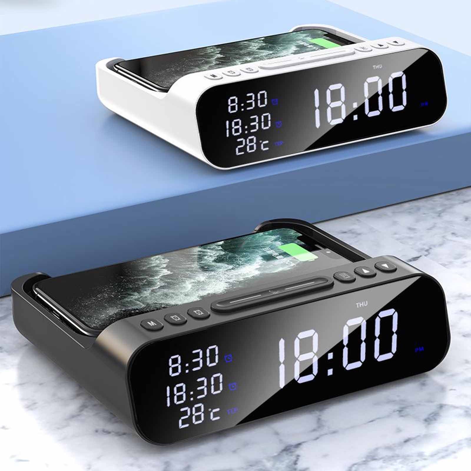 sruoe Alarm Clock, Digital Clocks, Clock Alarm Bedside, Clock Alarm Radio, Clock Alarm Digitalalarm, Mirror Digital Clock, Heavy Sleepers Alarm Clock, Plastic