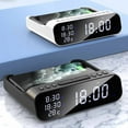 thumbnail image 5 of sruoe Alarm Clock, Alarm Clocks for Bedroom, Smart Alarm Clock, Clock Alarm, Deep Sleep Alarm Clocks, Bell Alarm Clock, Wireless Charging Home, Plastic, 5 of 5