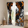 thumbnail image 3 of jejeloiu Boho Skull Moth Black Out Curtains,Bohemian Vintage Mushroom Curtains Pack of 2 (42x63 Each) For Adults, 3 of 6
