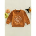 thumbnail image 6 of ZIYIXIN Halloween Toddler Baby Boys Girls Sweatshirt Pumpkin Print Sweater Long Sleeve Pullover Top, 6 of 10