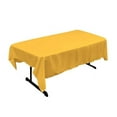 thumbnail image 1 of LA Linen TCpop60x90-YellowDrkP47 Polyester Poplin Rectangular Tablecloth, Yellow Dark - 60 x 90 in., 1 of 1