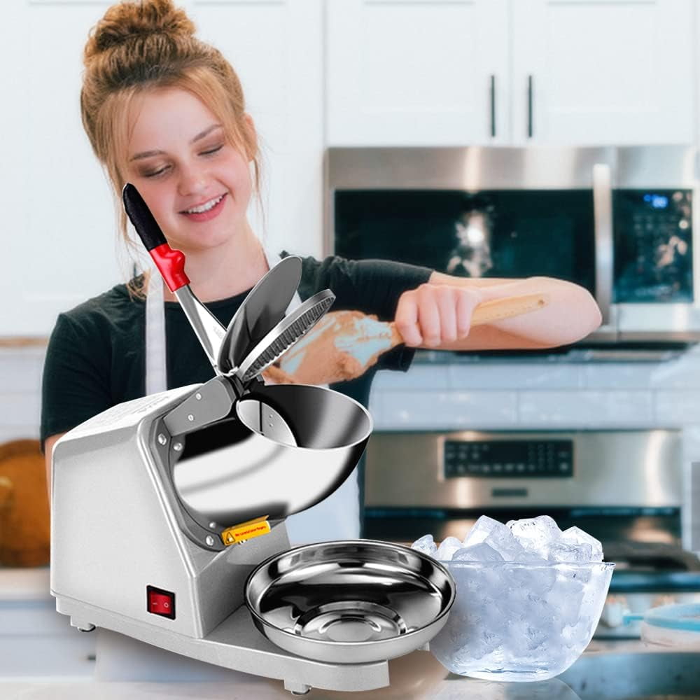 Electric Shaved Ice  - Dual Blade Snow Cone Maker for Home & Commercial Use