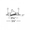 thumbnail image 2 of WAC Lighting 4" 1-Light Aluminum Gimbal Trim with 8W MR16 LED Bulb in Nickel, 2 of 2