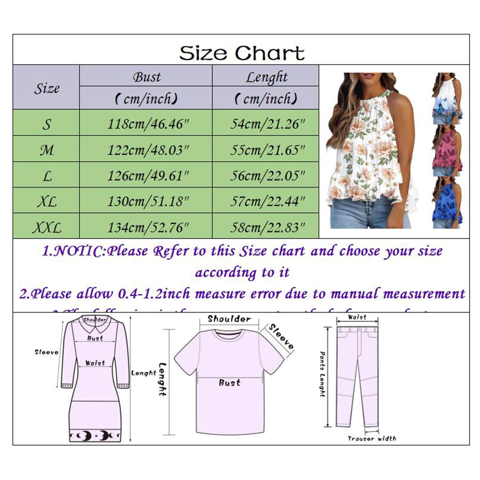 YUEHAO Tank Top For Women Halter Blouse 