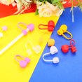 thumbnail image 4 of 10pack Straw Cover Cap, Red Silicone Straw Tips Cover Fits 8mm/0.31 Drinking Straws, 4 of 7