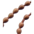 thumbnail image 5 of 5 Decade Light Jujube Wood Teardrop 10mm Rosary, 5 of 5