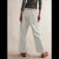 thumbnail image 4 of Jeans para Mujer Y2k con Rayas, Cordón Ajustable, Cintura Alta, Rectos, Pierna , Estilo Boyfriend, Pantalones Vaqueros Mom. Gris L, 4 of 8