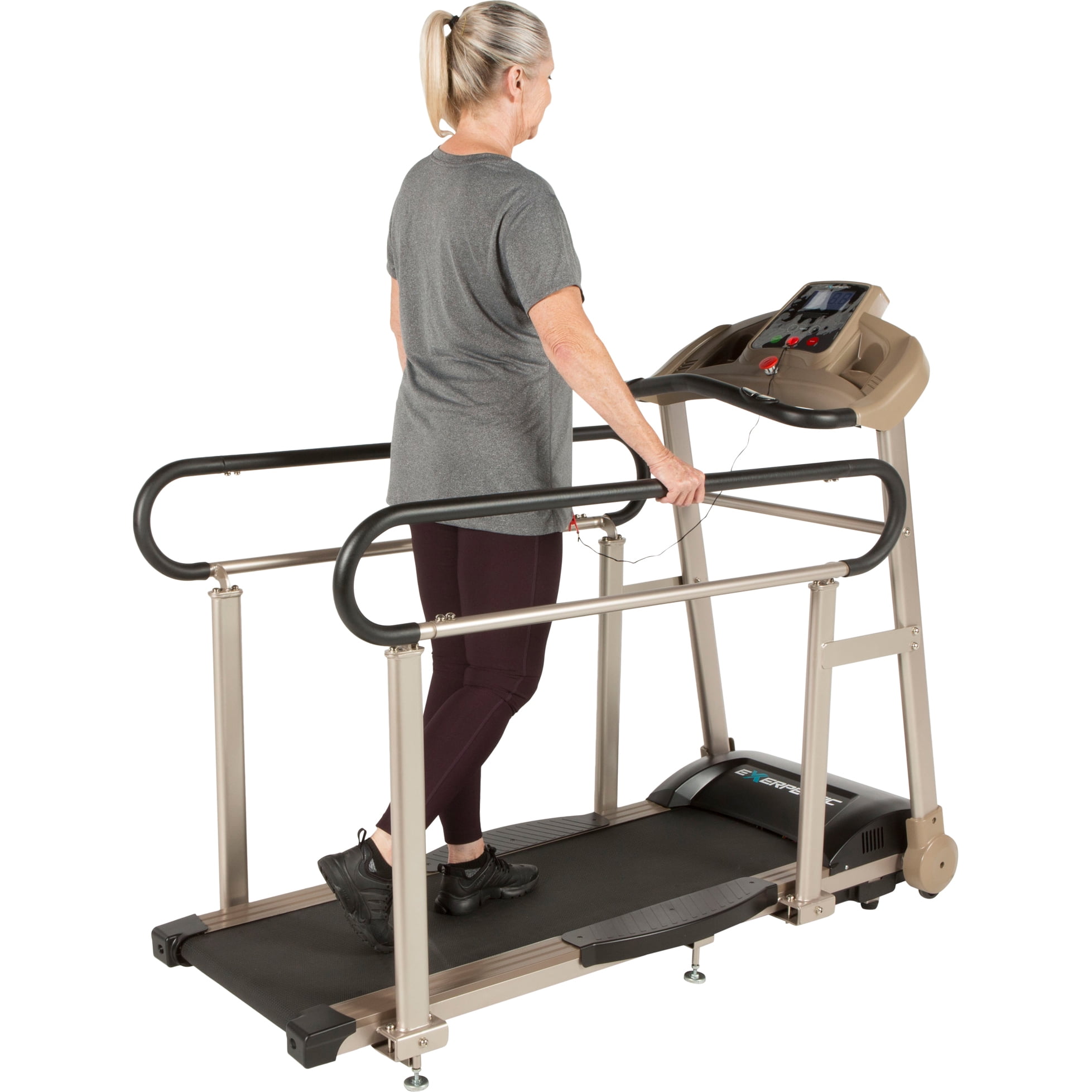 Walking Treadmill with Long Handrail for Seniors and Recovery