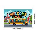 thumbnail image 2 of Colorful Welcome Banner School Bus Theme Decorative Back to School Sign for Classroom Decorations Indoor Event Kid, 2 of 7