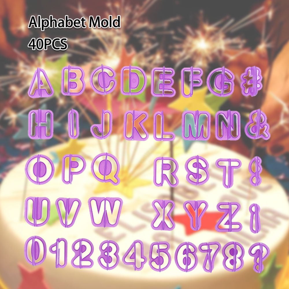 Alphabet fondant molds 2025