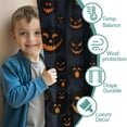 thumbnail image 3 of Blackout Kids Curtains,Halloween Glowing Pumpkins Pattern Childrens Insulated Curtains Set Of 2,Bedroom Essentials,Toddler Room Decor 42"x54", 3 of 5