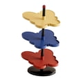 thumbnail image 4 of DOLITY Vertical Shoe Rack Corner Storage Organizer for Apartment Dormitory Entryway 3 Tier Blue Yellow Red, 4 of 9