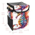 thumbnail image 5 of Hippocampus Foldable Car Garbage Can with Lid - Leak-proof Hanging Storage Bag Trash Bin for Car, 5 of 6