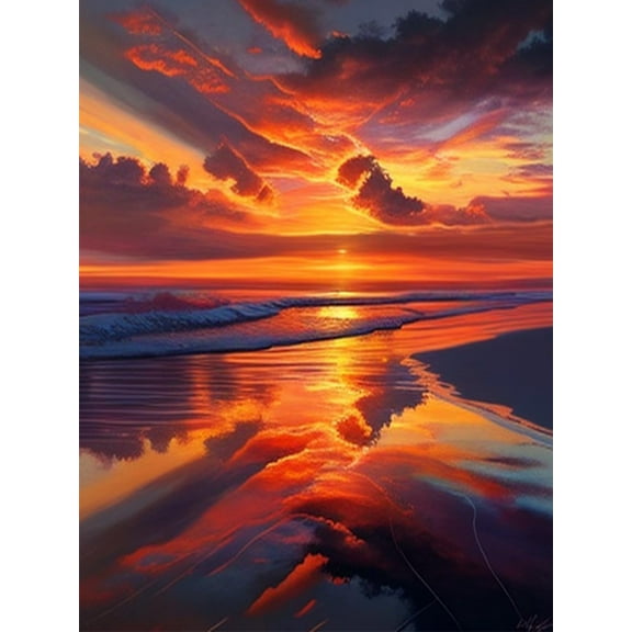 300 Pieces Puzzle for Adult - Sunset Over The Sea Wooden Jigsaw Puzzles Challenging Educational Fun Toys for Family Creative Gift (2)