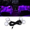 thumbnail image 1 of Car LED Interior Strip Lights, USB Neon Wire Automobile Ambient Lighting Kit, Multicolor RGB Footwell Decoration for Vehicles, Easy Install, 1 of 8